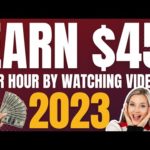 Earn $45 Per HOUR By Just Watching YouTube Videos! Make Money Online 2023
