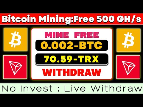 Free Bitcoin Mining Site 2023 With Proof - No Invest