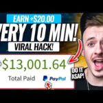 Get Paid +$20.00 Every 10 Minutes Using This VIRAL METHOD! (Make Money Online 2023)