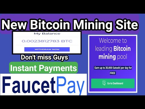 Free Bitcoin Mining Site || 0.002 BTC Live Payments Proof || New Bitcoin Mining Site | Instant Payme