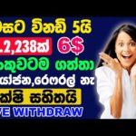 Free USDT Earn Site 2023 | Earn Money Online Sinhala | Online Jobs At Home
