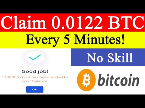 Claim 0.0122 BTC Every 5 Minutes / How to get high paying jobs  Without a degree