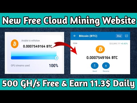 New Free Cloud Mining website 2023,free bitcoin mining sites without investment 2023