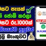 Earn Moeny Online Sinhala | Online Jobs Sinhala 2023 | New E Money App Sinhala