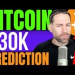 BITCOIN BURST TO $30K INCOMING, SAYS POPULAR CRYPTO ANALYST - HERE’S THE TIMELINE!!