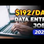 Make $192/Day Doing Data Entry Jobs Worldwide! | Data Entry Jobs From Home Part Time 2023