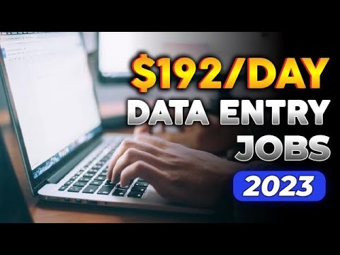 Make $192/Day Doing Data Entry Jobs Worldwide! | Data Entry Jobs From Home Part Time 2023