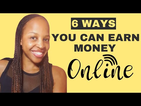 6 ways that you can earn money online.