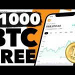 FREE $1000 BITCOIN On Your Phone Every Day (Free Crypto Mining Apps 2023)