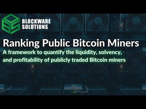 Ranking Public Bitcoin Mining Stocks