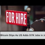 Bitcoin Slips As US Adds 517K Jobs in January