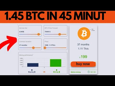 Get 1.46 BTC in 45 minutes - Free Bitcoin Mining Site 2023 / Proof of Payment /
