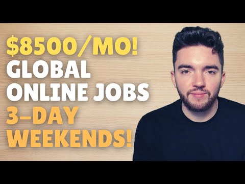 HIGH PAYING WORLDWIDE Work From Home Jobs 2023 | 3-Day Weekends Free Laptop & Kindle | $8500/MONTH