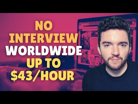 6 NO INTERVIEW Remote Jobs Worldwide That Pay Up to $43/HOUR