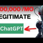 Chat GPT Hack Earns $100,000 Monthly Online (LEGITIMATE WAY TO MAKE MONEY ONLINE)
