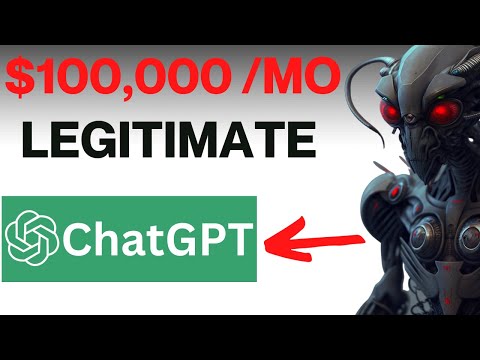 Chat GPT Hack Earns $100,000 Monthly Online (LEGITIMATE WAY TO MAKE MONEY ONLINE)