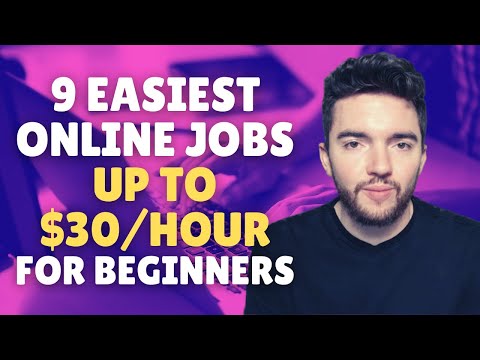 9 Easiest Work From Home Jobs for Beginners 2023 | Up to $30/Hour