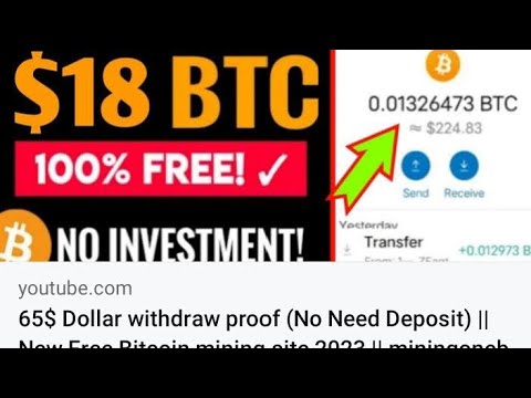 65$ Dollar withdraw proof (No Need Deposit) || New Free Bitcoin mining site 2023 || miningonebit