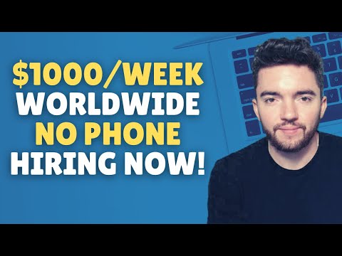 $1000/WEEK EASY NON-PHONE Work From Home Jobs Hiring IMMEDIATELY WORLDWIDE 2023