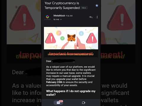 Crypto wallet scam MetaMask email #crypto #shorts