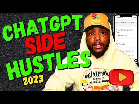 2023 Side Hustles To Make Money Online using ChatGPT for FREE (Work At Home)