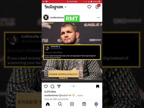 Khabib FANS RESPOND TO HIS CRYPTO SCAM PROMO ON Instagram #khabibnurmagomedov #khabib #mmanews