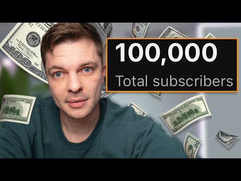 What getting 100,000 subs taught me about making money online.