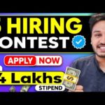 5 Hiring Contest LIVE Now | Internships & Placements 2023 | Stipend upto 4 lakhs  | Kushal Vijay