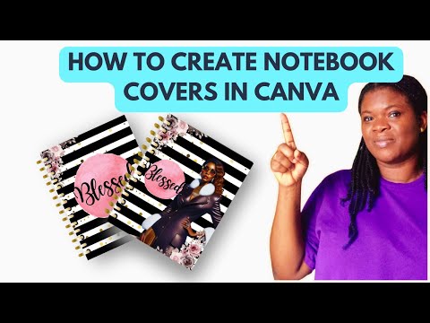 Create Notebook Cover in Canva~ Make Money Online #pouidesigns #canva