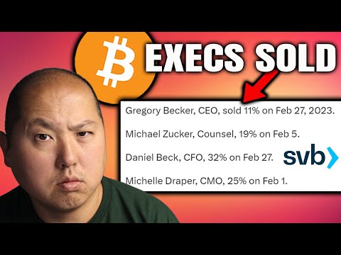 SVB EXECS SOLD MILLIONS BEFORE COLLAPSE....BUY BITCOIN