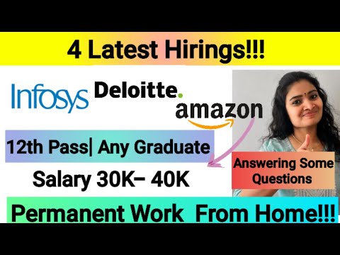 Deloitte Bulk Off Campus Drive| Infosys Bulk Fresher Recruitment| Amazon Hiring 12th pass