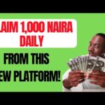 New Platform! Claim #1,000 Daily. (+withdrawal proof) how to make money online in Nigeria