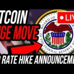 FED INTEREST RATE HIKE LIVE 🚨 BANKING CRISIS 2023! BITCOIN HUGE MOVE NOW!!!  $1M OPEN TRADES.