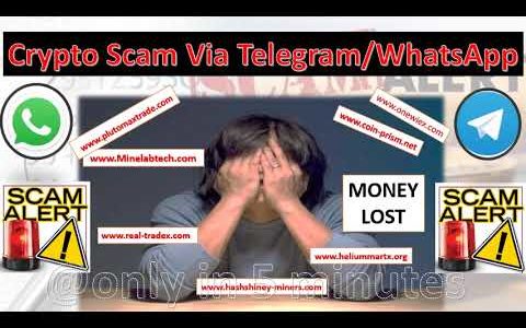 Crypto Scam I Telegram Crypto Scam I WhatsApp Crypto Scam I Fake Website I Crypto Scam Alert