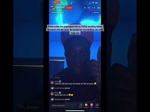 Yahoo yahoo boy papitoquan Quran teaching fellow scammers bitcoin scam live on tik Tom
