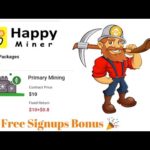 Happyminer New Free Bitcoin Mining Website 10$ Free Bonus || Free Bitcoin Mining Website
