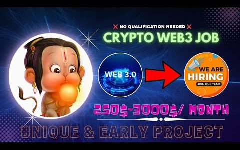 🥵 250$-3,000$/Month ⭐ Web3 Crypto Job 2023 No Qualification ❌ Early & Unique Project अब सब कमाएंगे 🚀