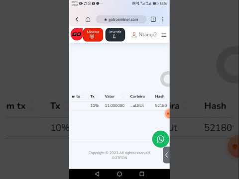 gotron scam ou paga? prova! #btcmining #criptomoedas #trx #2023 #bitcoin #rendaextra #reels