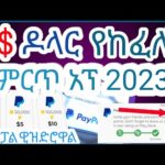 በፔይፖል ዶላር ዊዝድሮ አደራረግ | Make money online in ethiopia 2023 | BUNA TIPS