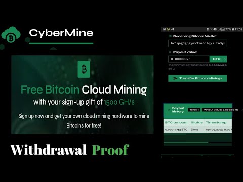 Cyber Mine New Free Bitcoin Mining Website Withdrawal Proof || Free Bitcoin Mining Website 2023,