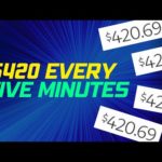 $420 EVERY 5 MINS Over & Over PayPal Money! (Make Money Online 2023)