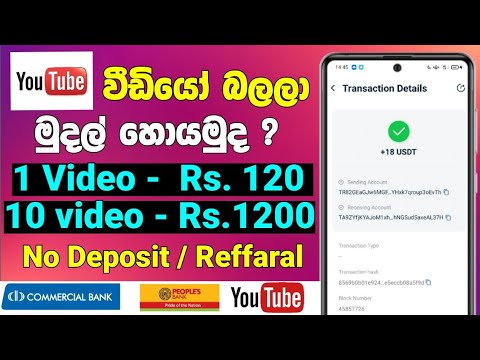 Make Money WATCHING YouTube Video - Earn Money Online Sinhala 2023 - Watch & Earn Unlimited Money