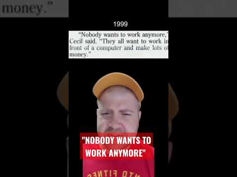 Nobody wants to work anymore? #work #lazy #bitcoin #politics #job #jobs #history #cbdc #money #short