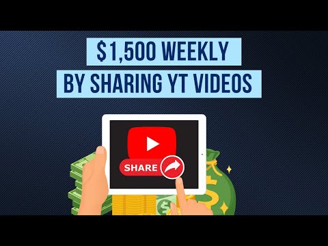 $1,500 PER WEEK Sharing YouTube Videos! (Make Money Online 2023)