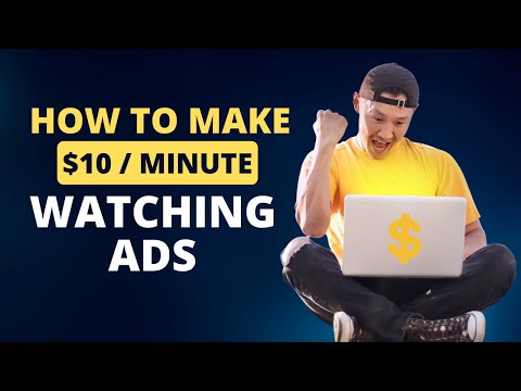 $10 PER MINUTE Watching Video Ads Online! (Make Money Online 2023)