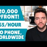 $20,000 UPFRONT $65/HOUR Work From Home Jobs | No Phone | Worldwide | No Talking
