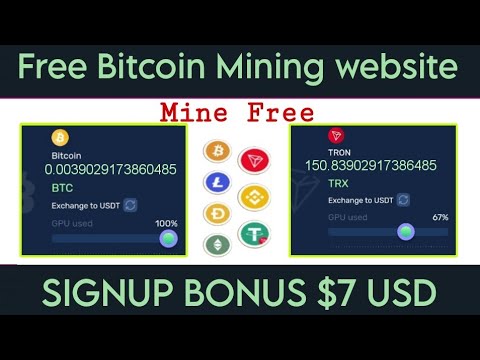 Free Bitcoin mining website ( mine free Top cryptocurrency } free Bitcoin earning site today