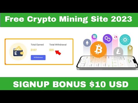 Free crypto mining website { SIGNUP BONUS $10 USD } free Bitcoin mining site today