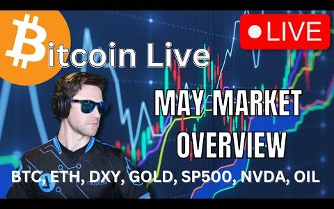 Bitcoin LIVE | BIG Hong Kong News, May Market Overview, AI Craze, NVIDIA, SP500, DXY, GOLD
