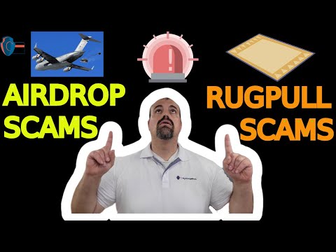 Rug pulls & Airdrop Scams | crypto scams | bitcoin scams | bitcoin scams | crypto scam